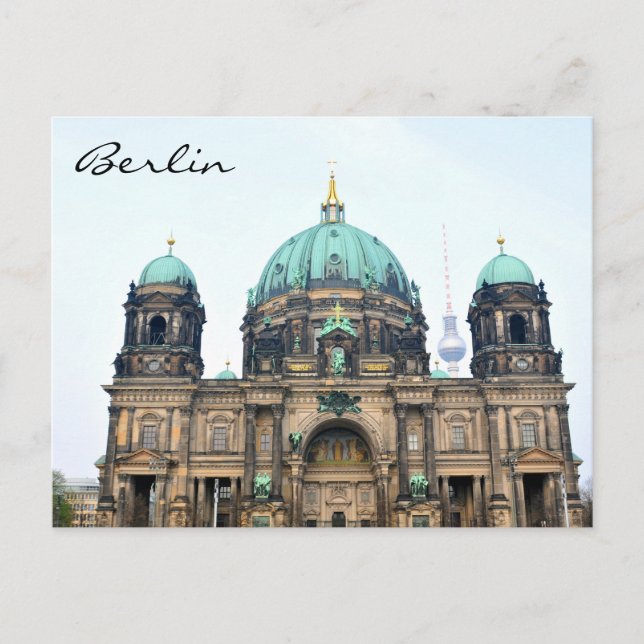Vintage view of Berlin Cathedral (Berliner Dom) Postcard (Front)