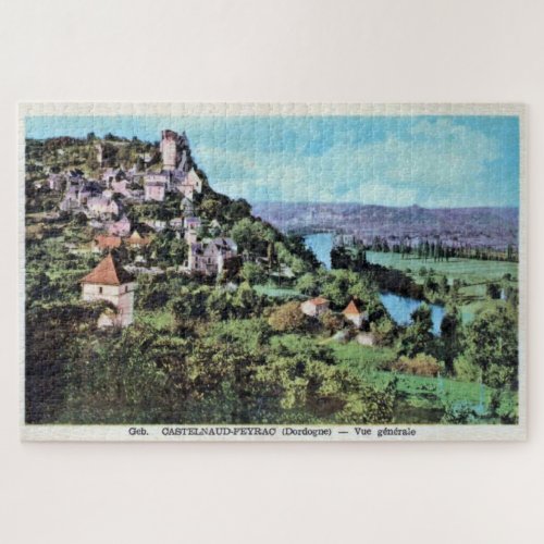 Vintage View of Castelnaud_la_Chapelle France Jigsaw Puzzle