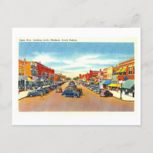 Vintage View of Madison, South Dakota, Postcard