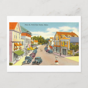 Vintage View of North East Harbor, Maine, Postcard