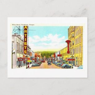 Vintage View of Pendleton, Oregon, Postcard