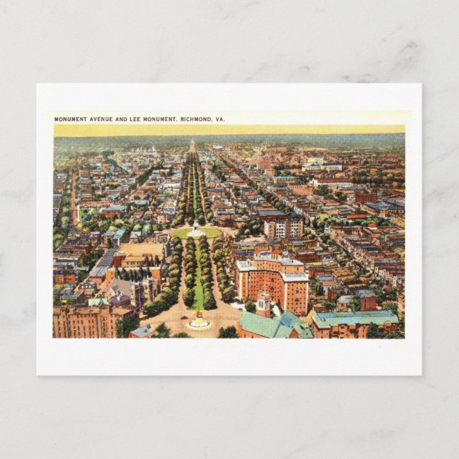 Vintage View of Richmond, Virginia, Postcard (Front)