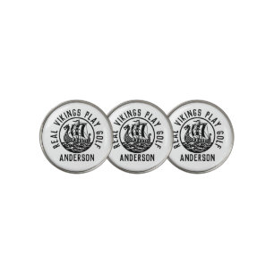 Vintage Viking Ship Personalized Golf Ball Marker