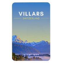 Vintage Villars Switzerland Travel