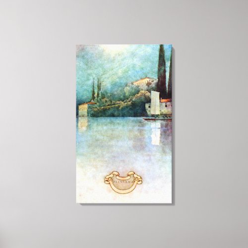 Vintage Villas  Gardens Villa Pliniana Canvas Print