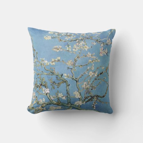 Vintage Vincent Van Gogh Almond Blossoms Throw Pillow
