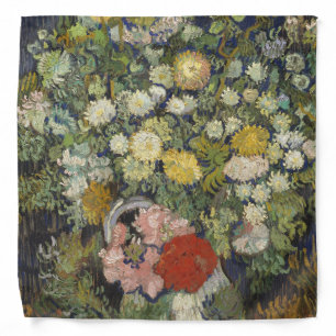 Vintage Vincent Van Gogh Bouquet of Flowers Bandana