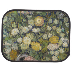 Vintage Vincent Van Gogh Bouquet of Flowers Car Floor Mat