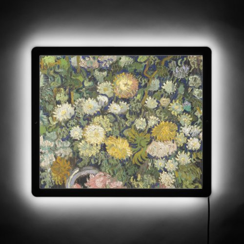 Vintage Vincent Van Gogh Bouquet of Flowers LED Sign