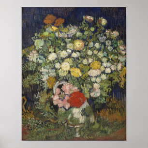 Vintage Vincent Van Gogh Bouquet of Flowers Poster