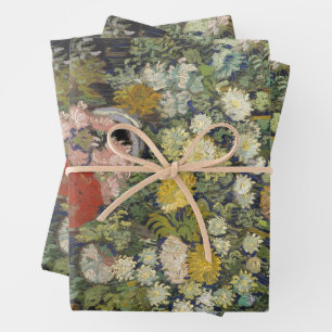 Vintage Vincent Van Gogh Bouquet of Flowers Wrapping Paper Sheets