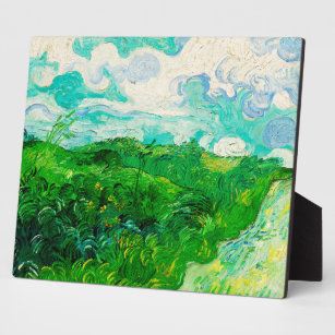 Vintage Vincent Van Gogh Green Wheat Fields Plaque