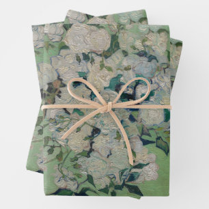 Vintage Vincent Van Gogh Painting Roses Wrapping Paper Sheets