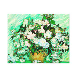 Vintage Vincent Van Gogh Roses (1890) Canvas Print