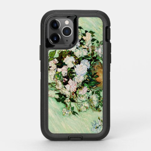 Vintage Vincent Van Gogh Roses 1890 OtterBox Defender iPhone 11 Pro Case