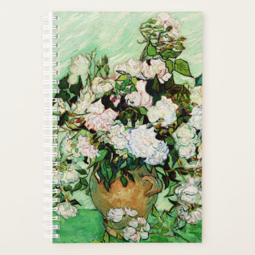 Vintage Vincent Van Gogh Roses 1890 Planner