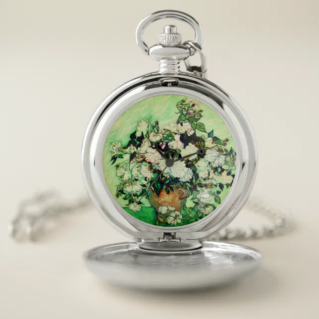 Vintage Van Gogh pocket watch ? BLEU BLEUET SUNFLOWERS VAN GOGH VINTAGE QUARTZ WATCH  main image 4