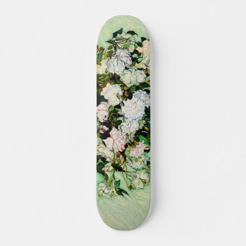 Vintage Vincent Van Gogh Roses 1890 Skateboard