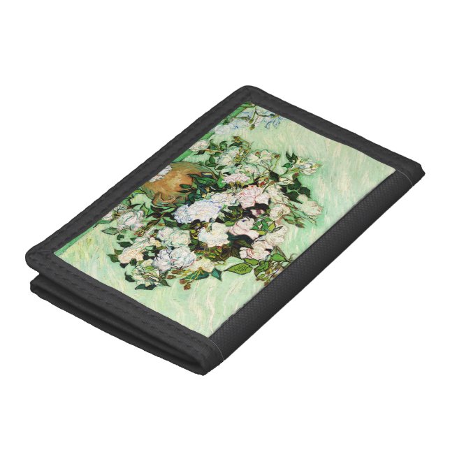 Vintage Vincent Van Gogh Roses (1890) Trifold Wallet | Zazzle