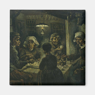 Vintage Vincent van Gogh The Potato Eaters Magnet