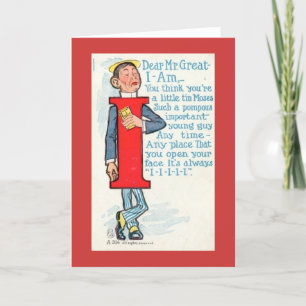 Vintage Vinegar Valentine - Mr. Great I Am, Holiday Card