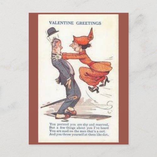 Vintage Vinegar Valentine No Self Respect Holiday Postcard
