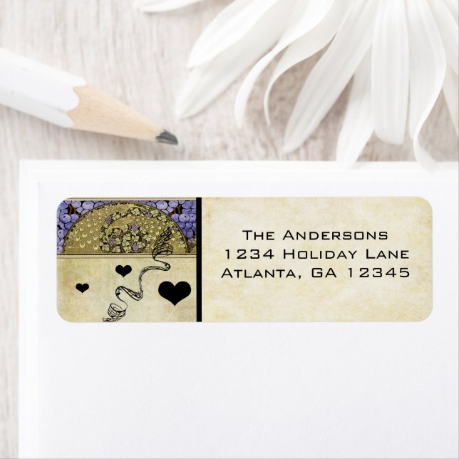 Vintage Vineyard Peacock Lablels Label (Insitu)