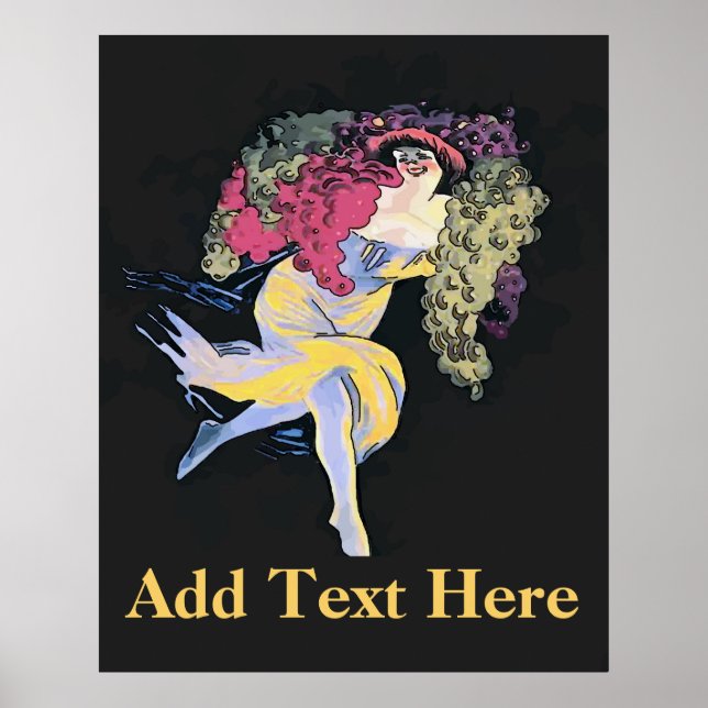 Vintage Vino, edit text Poster (Front)