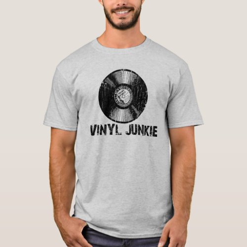 Vintage Vinyl Junkie T_Shirt