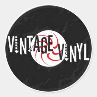 Vintage Vinyl Logo Sticker