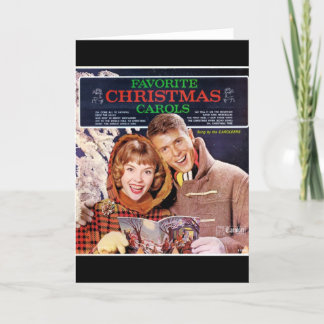 Vintage Vinyl Record Cover Christmas card