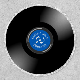 Vintage Vinyl Record Design Patch