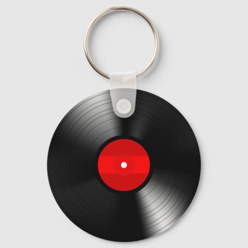 Vintage Vinyl Record Keychain