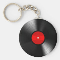 Vintage Vinyl Record Keychain