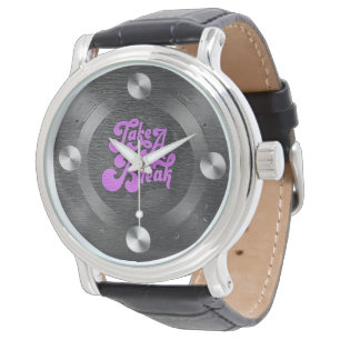 Vintage Vinyl Record Take A Break Music Lover Watch