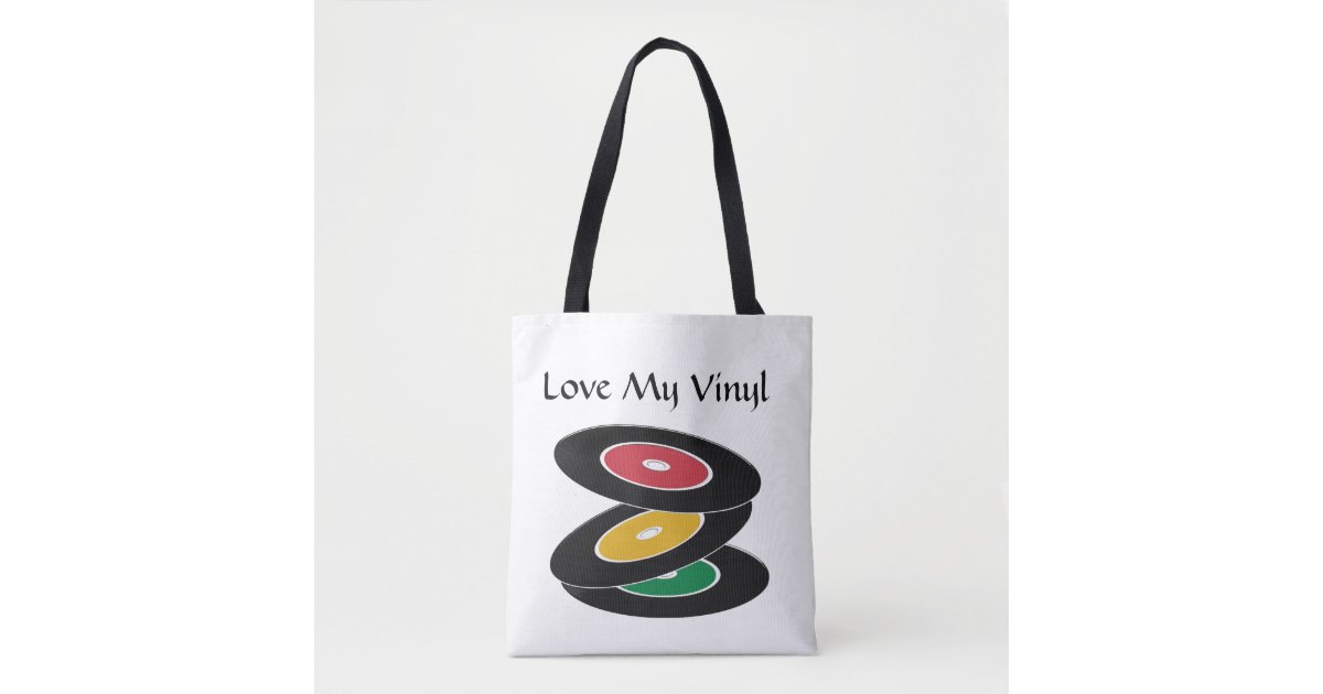 Retro Vinyl Record - Vintage Vinyls LP Record Tote Bag