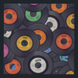 Vintage Vinyl Records Music Background Faux Canvas Print<br><div class="desc">Vinyl records music background
Groove to the rhythm of vinyl records,  where music history finds its groove!
Groovy vibes with vinyl records. Dance to the classics!
record,   vinyl,   music,   background,   pop,   retro,   album,   lp,   disco,   vintage,   disc,   dj,   old,   decor,   rock,   eighties,   song,   single,   gramophone,   disk</div>