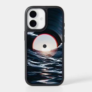 Vintage Vinyl Surf Wave Ocean Retro Music iPhone 17 Case