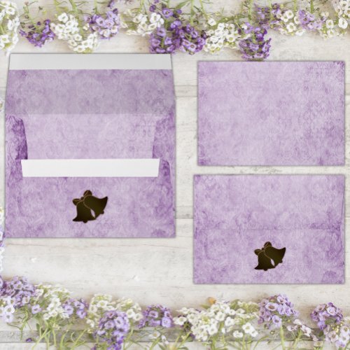 Vintage Violet Boho Wedding  Envelope