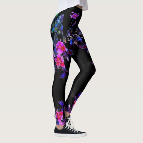 Vintage Violet Rose Leggings