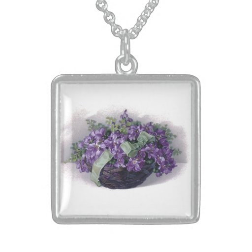 Vintage Violets Necklace | Zazzle