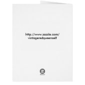 Vintage Violets Valentine Cards (Back)