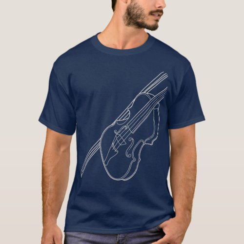 Vintage Violin Chello  For Violists Musicians T_Shirt