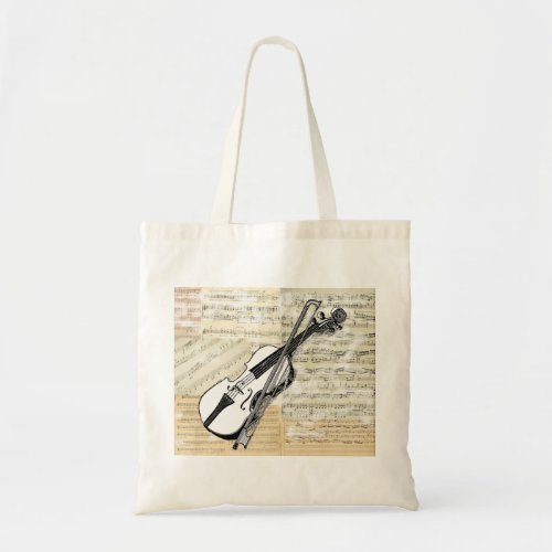 Vintage Violin Music Bag