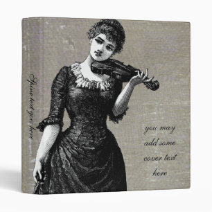 Vintage Violinist Binder