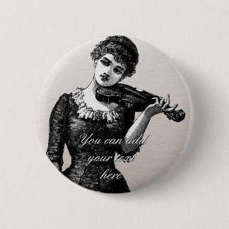 Vintage Violinist Button