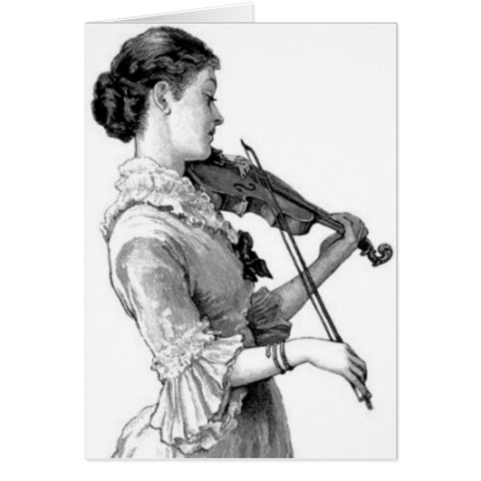 Vintage Violinist Cards (Front)