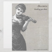Vintage Violinist Letterhead (Front/Back)
