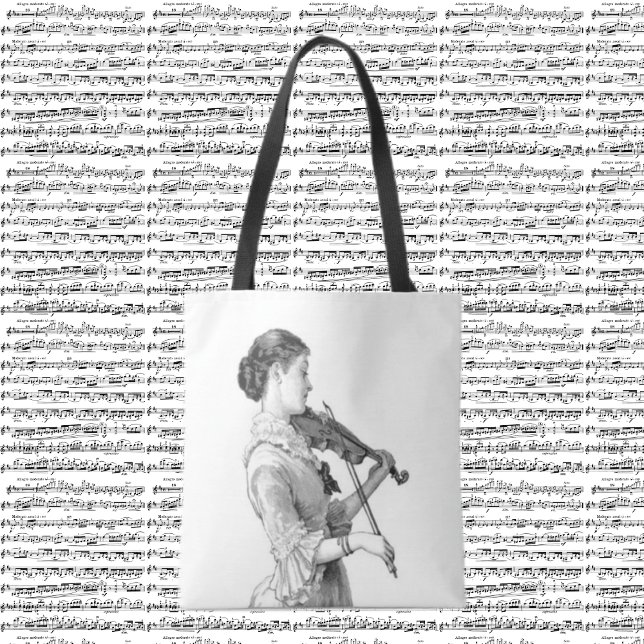 Vintage Violinist  Tote Bag (Creator Uploaded)