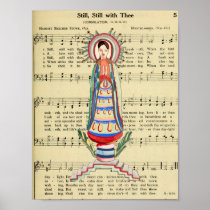 Vintage Virgin Mary Our Lady of Light folk art